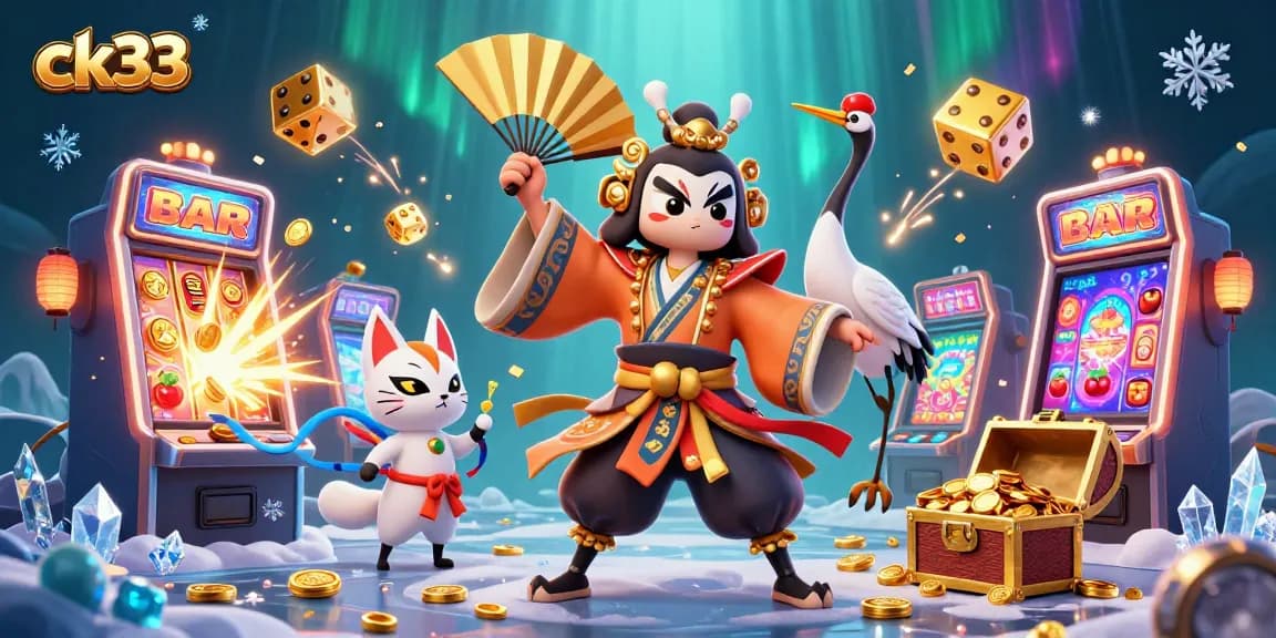 Experience the thrilling excitement of ck33 with vibrant games and jackpots in a captivating 3D illustration.