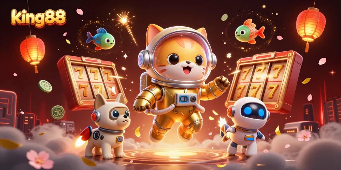 Experience thrilling gaming with king88 in a captivating casino scene featuring vibrant elements.