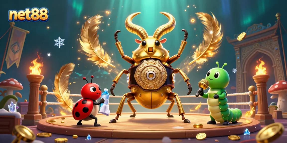 Engage with net88's exciting betting experience illustrated by a dynamic 3D cartoon scene.