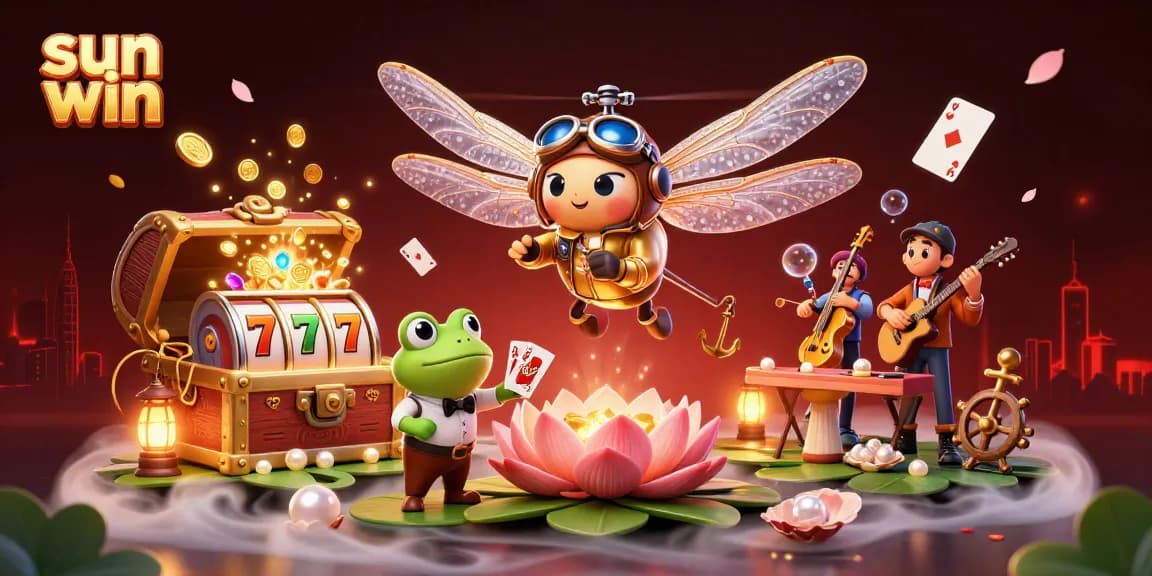 Experience thrilling casino action with sun win, featuring unique characters and dazzling game elements.