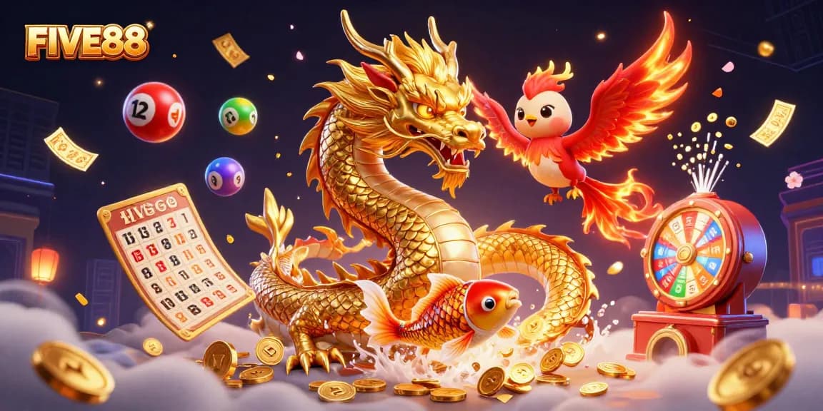 Engage with HEART-PUMPING excitement at FIVE88 while winning big amid vibrant casino gaming elements.
