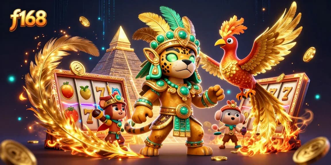Spin the reels and win big with f168's vibrant casino experience featuring Mayan elements.