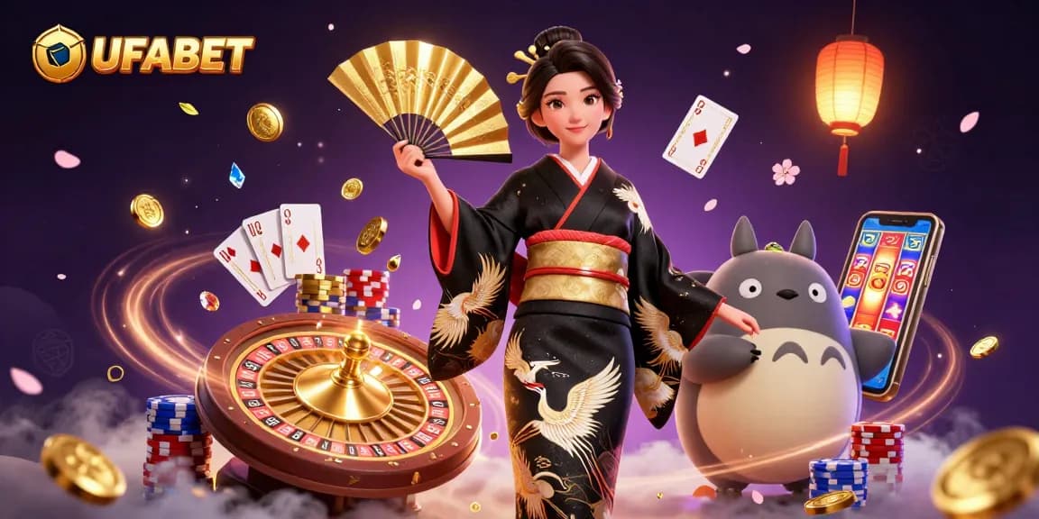 Experience the excitement of UFABET's vibrant online casino with captivating characters and dynamic gameplay elements.
