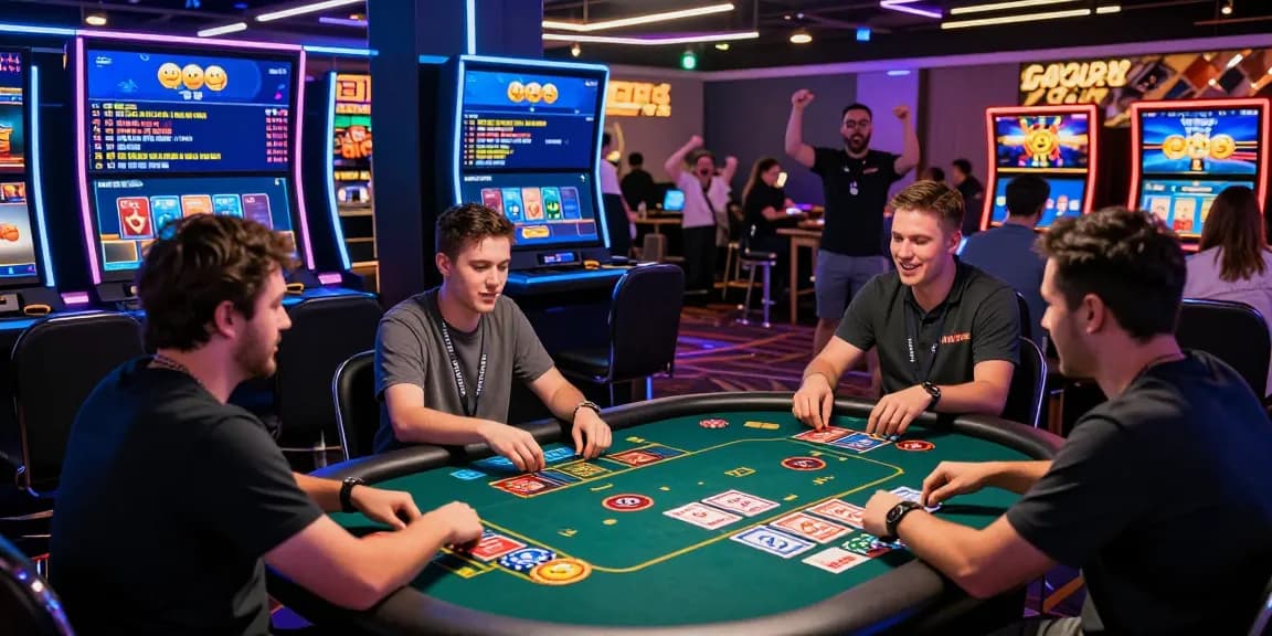 LUCK8 interactive online casino gaming session with enthusiastic players at virtual table