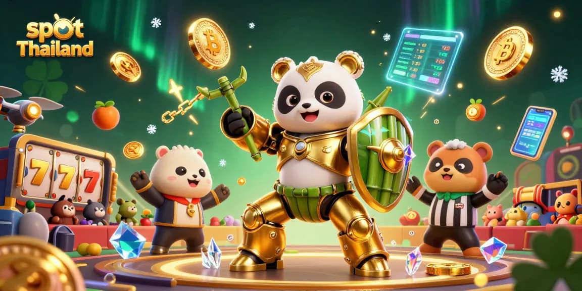 Mainkan slot Thailand yang seru dengan simbol buah, jackpot, dan pemain beraksi di arena kasino virtual.