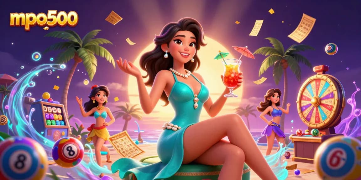 Win big at mpo500 with vibrant lottery elements and a glamorous cocktail scene.