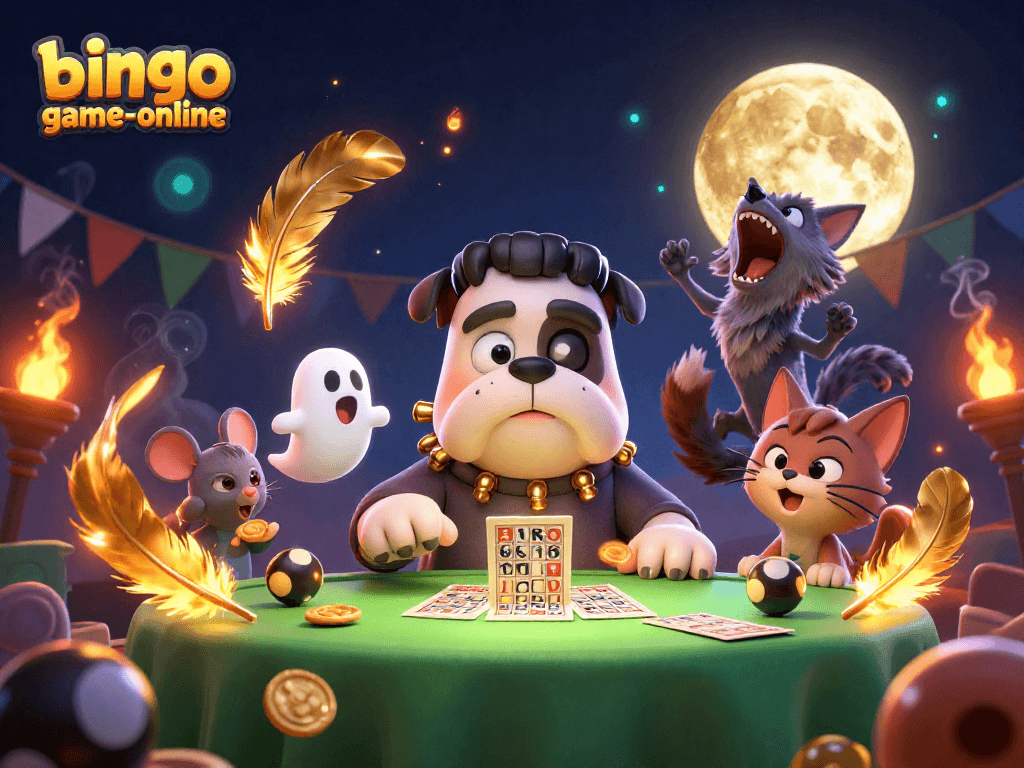 Engage with bingo-game-online featuring immersive bingo cards and a playful ghost mouse.