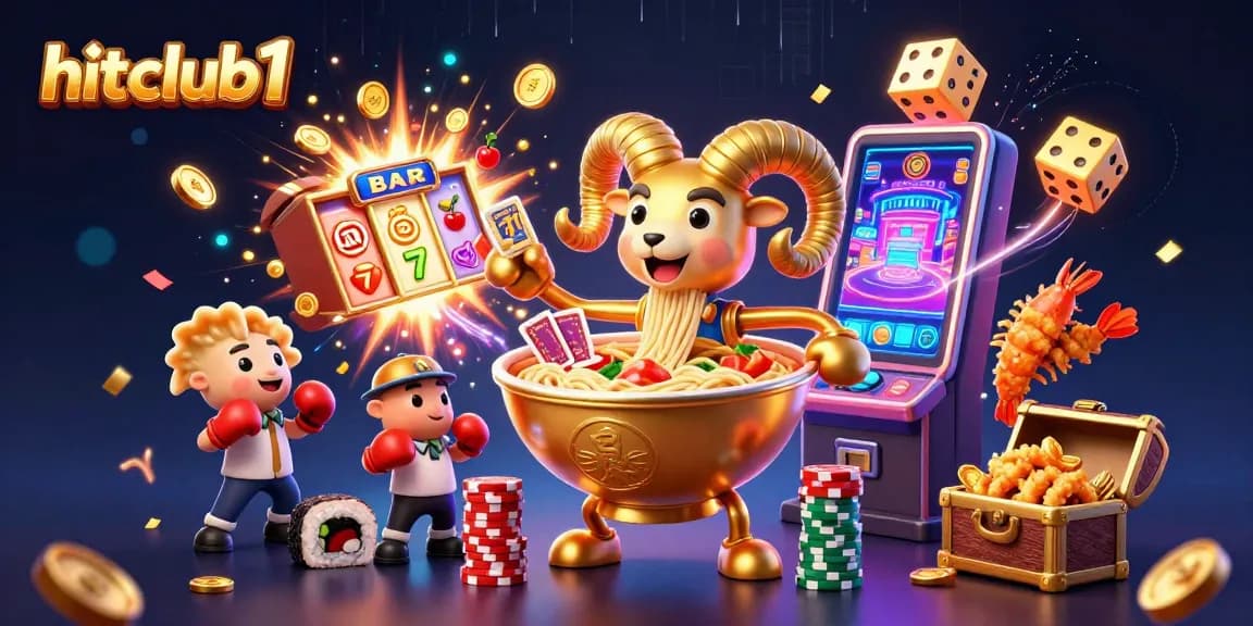 Visit hitclub1 to experience exciting slots and dynamic casino games in a vibrant 3D setting.