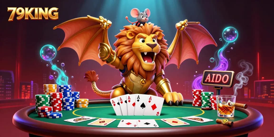 Engage in thrilling poker play at 79KING featuring dynamic characters and vivid game elements.