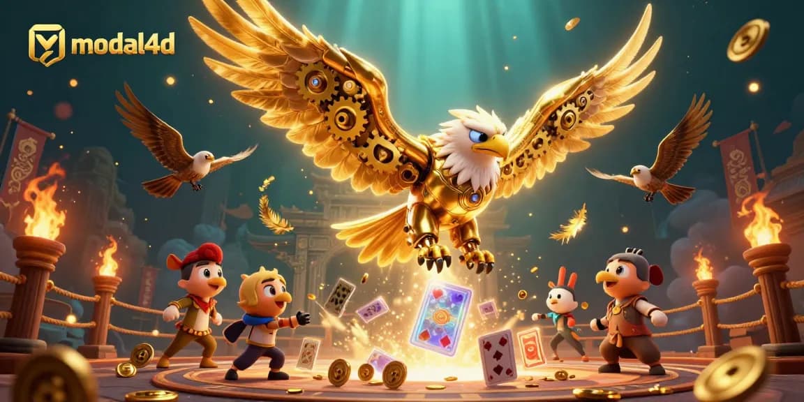 Modal4D menghadirkan slot jackpot yang mengesankan dengan burung elang cyber dan kartu permainan