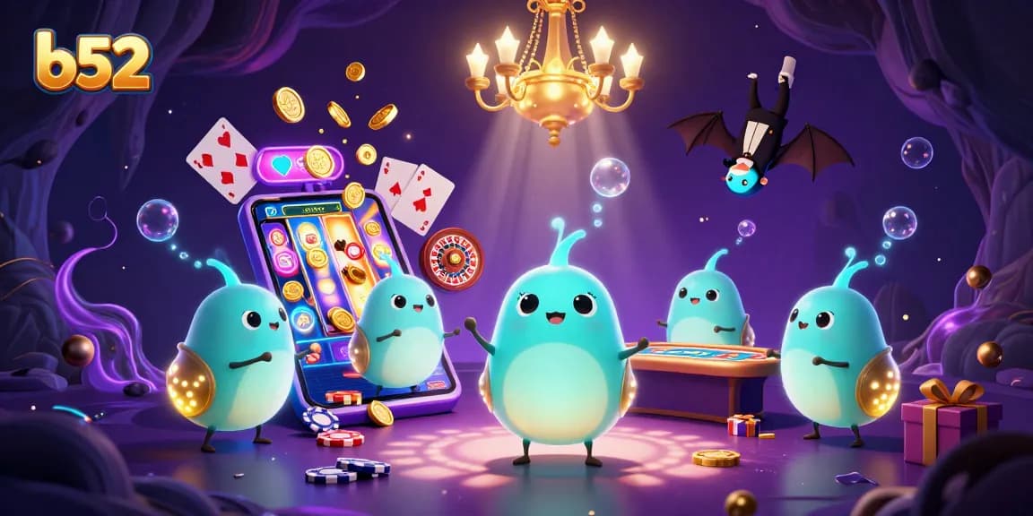 Play engaging games at b52 online casino with vibrant glowworms and exciting elements.