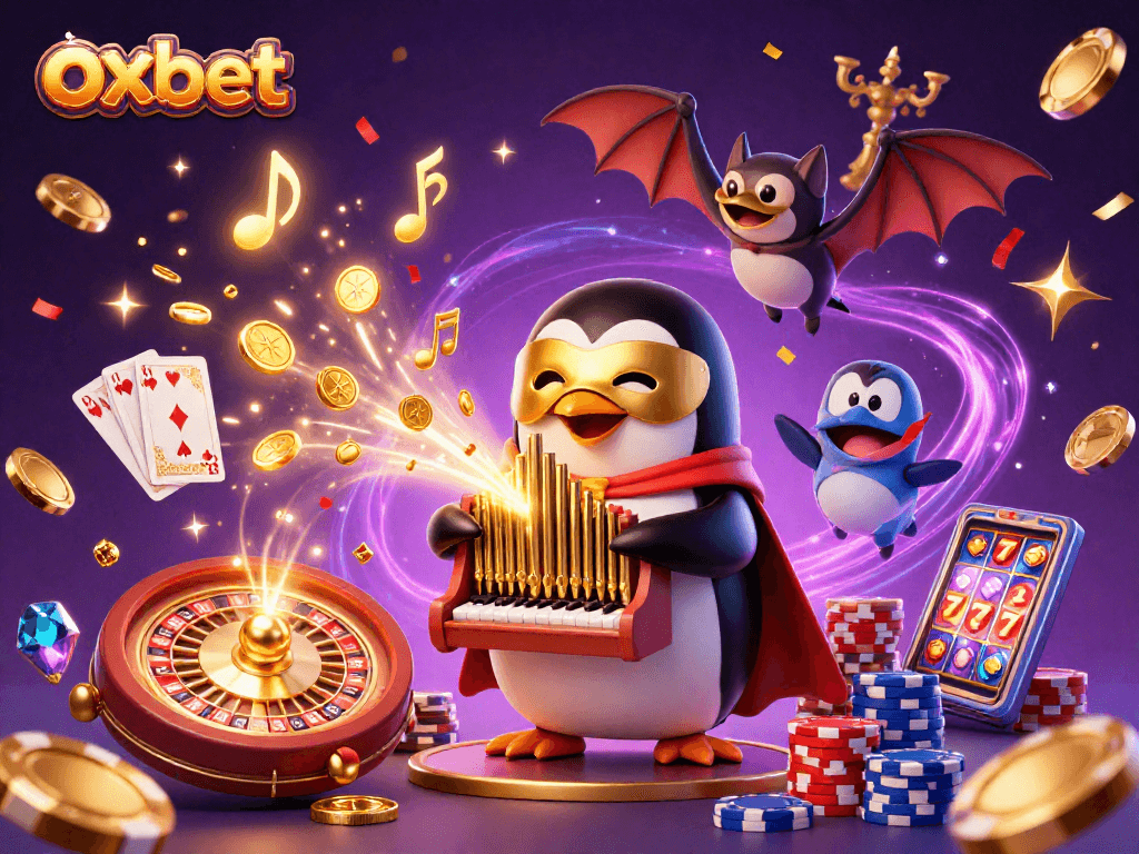 Experience the thrill of well-crafted oxbet gaming with a lively casino scene featuring vivid characters and dynamic elements.