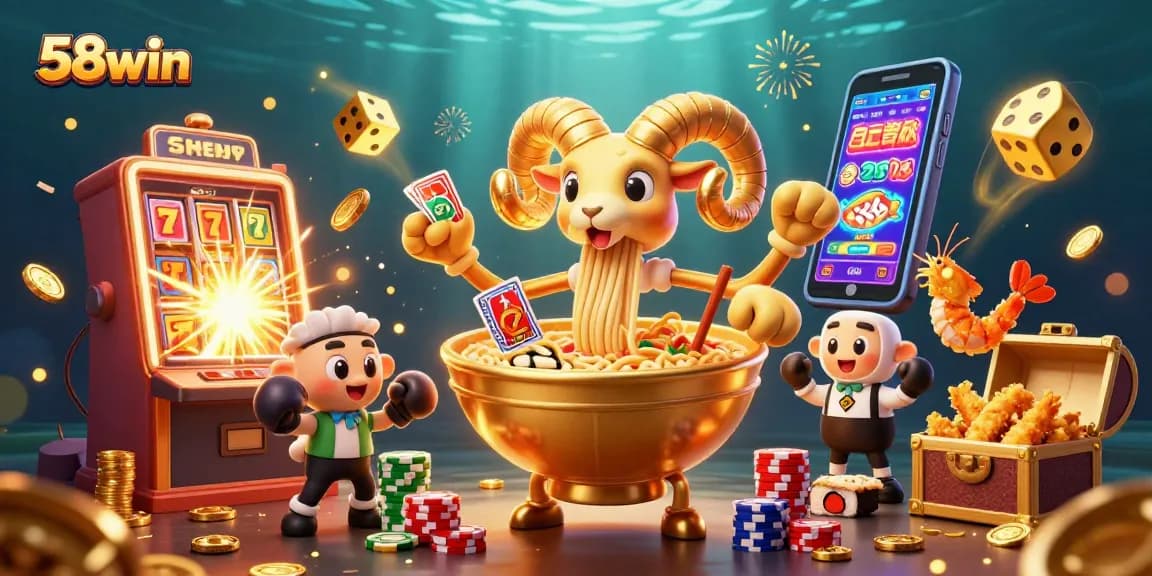Experience the vibrant world of 58win with exciting games, jackpots, and dynamic characters in action!