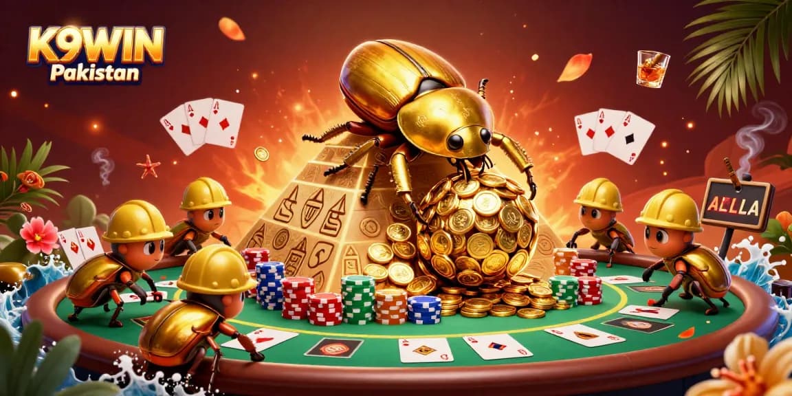 Engage in K9WIN Pakistan's vibrant gaming scene with dynamic poker action and golden ambiance.