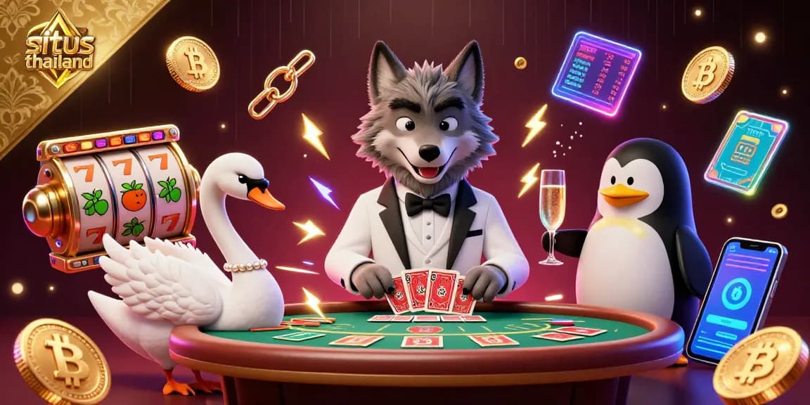 Play exciting slots at situs thailand with vibrant characters and dynamic casino elements.