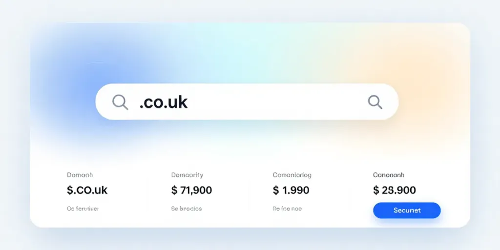 Buy .co.uk domain through a user-friendly digital platform showcasing efficient domain registration services.