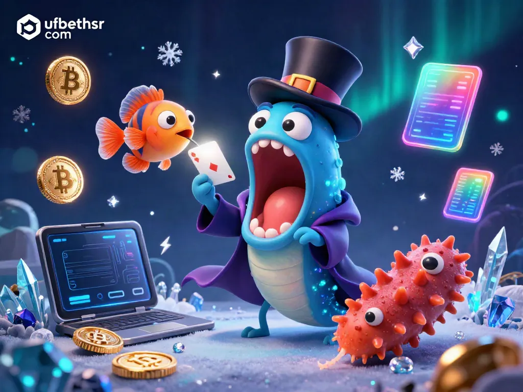 Experience the magic of ufabethsr com with a bioluminescent eel magician performing mesmerizing card tricks.