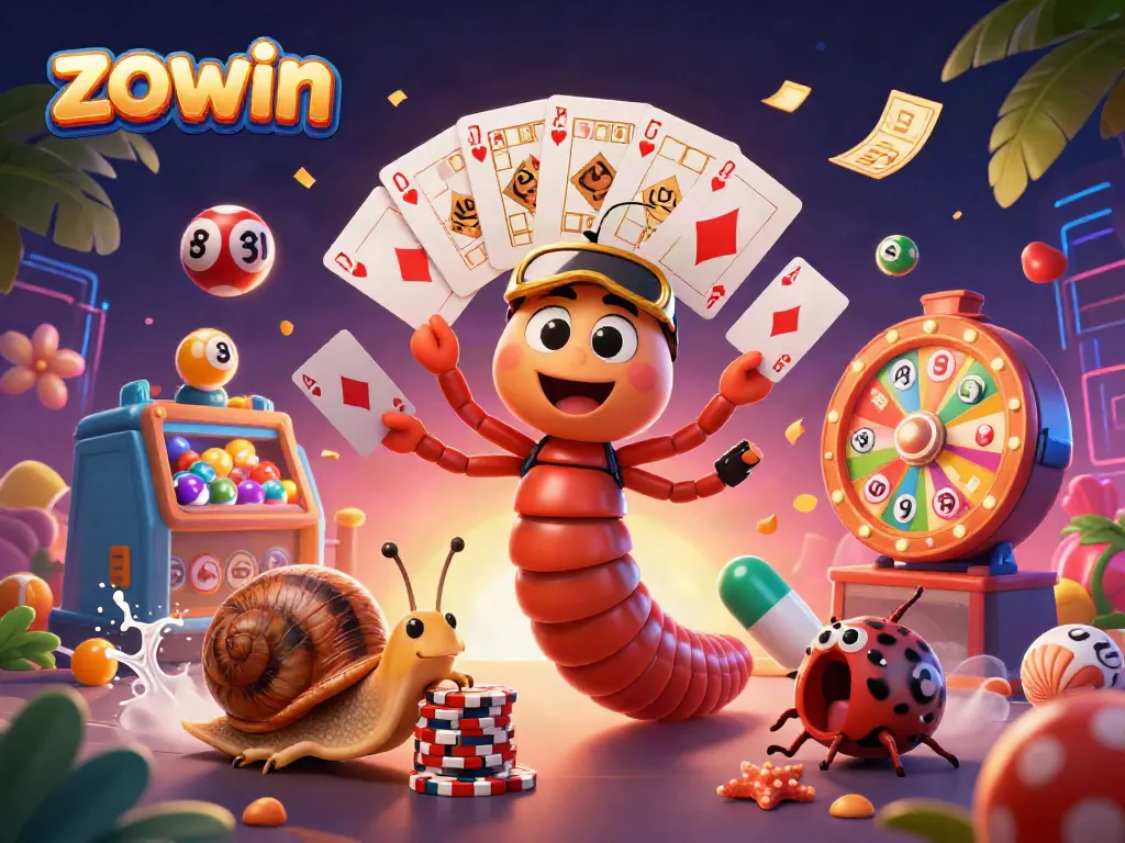 Experience thrilling gameplay in zo win with our vibrant casino scene featuring dynamic cards and characters.