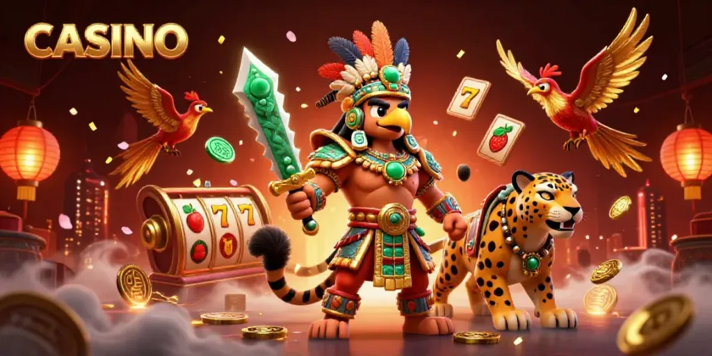Experience the thrill of the CASINO with vibrant characters and dynamic gaming elements.