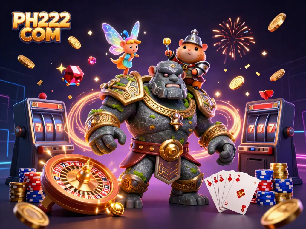 Engage with PH222 COM as magical creatures bring casino excitement to life.