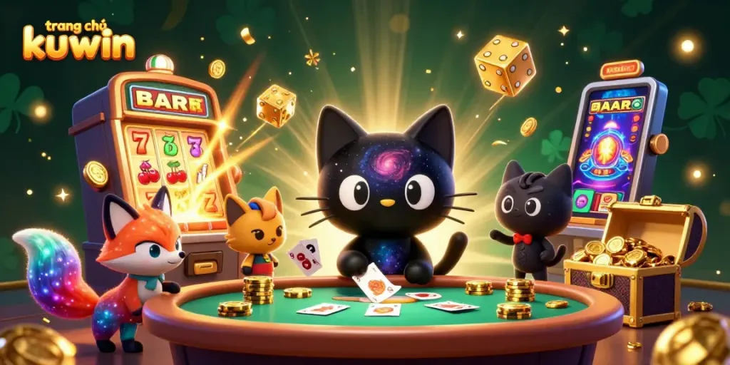 Experience the excitement of trang chủ kuwin with an ultra-detailed 3D cosmic casino scene.