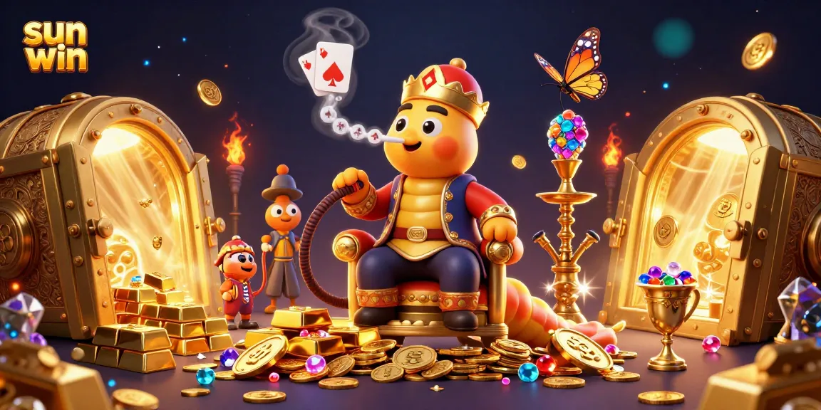 Spin to win with Sun Win at the vibrant online casino featuring golden treasures and excitement.