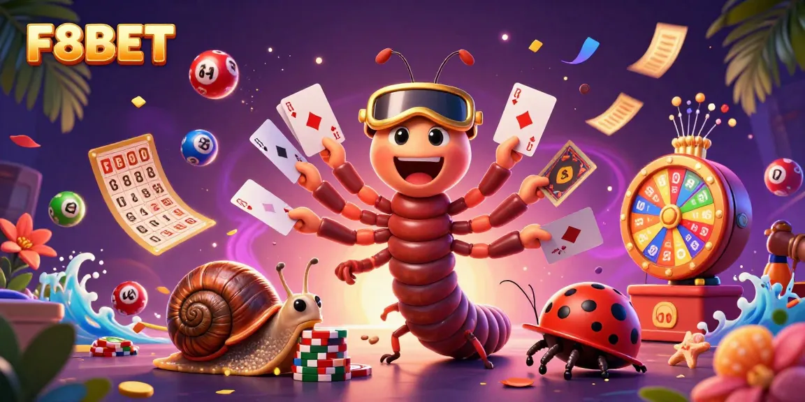 Experience the vibrant casino atmosphere at F8BET with lively characters and dynamic game elements.
