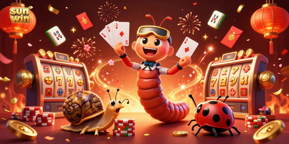 Experience the excitement of sun-win at the casino with colorful characters and vibrant game elements.