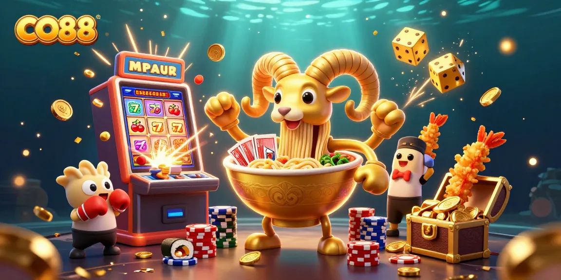 Experience thrilling gameplay at CO88 with vibrant slots, cheerful characters, and jackpot excitement.