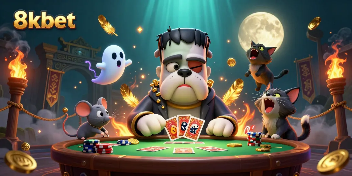 Experience high-stakes fun with 8xbet as characters engage in a thrilling casino scene.