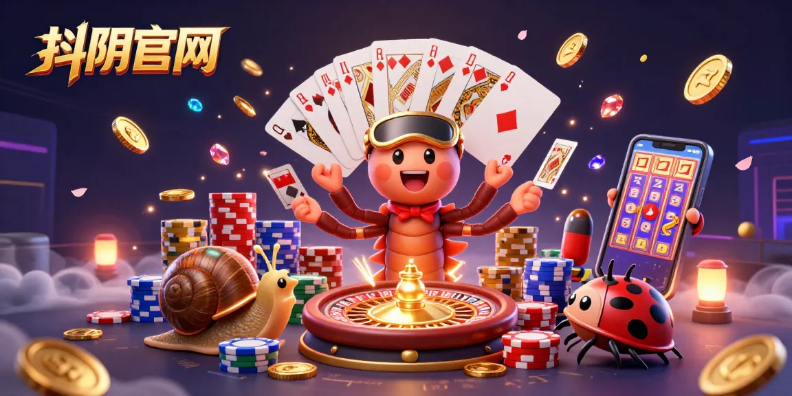 Engage with the vibrant 抖阴官网 scene showcasing an energetic dealer and high-roller amidst sparkling gaming elements.
