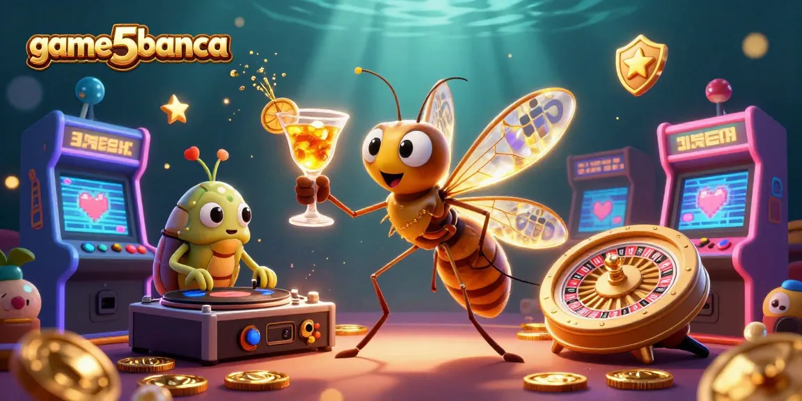 Engage with game5banca's exciting casino adventure featuring vibrant gaming elements and unique characters.