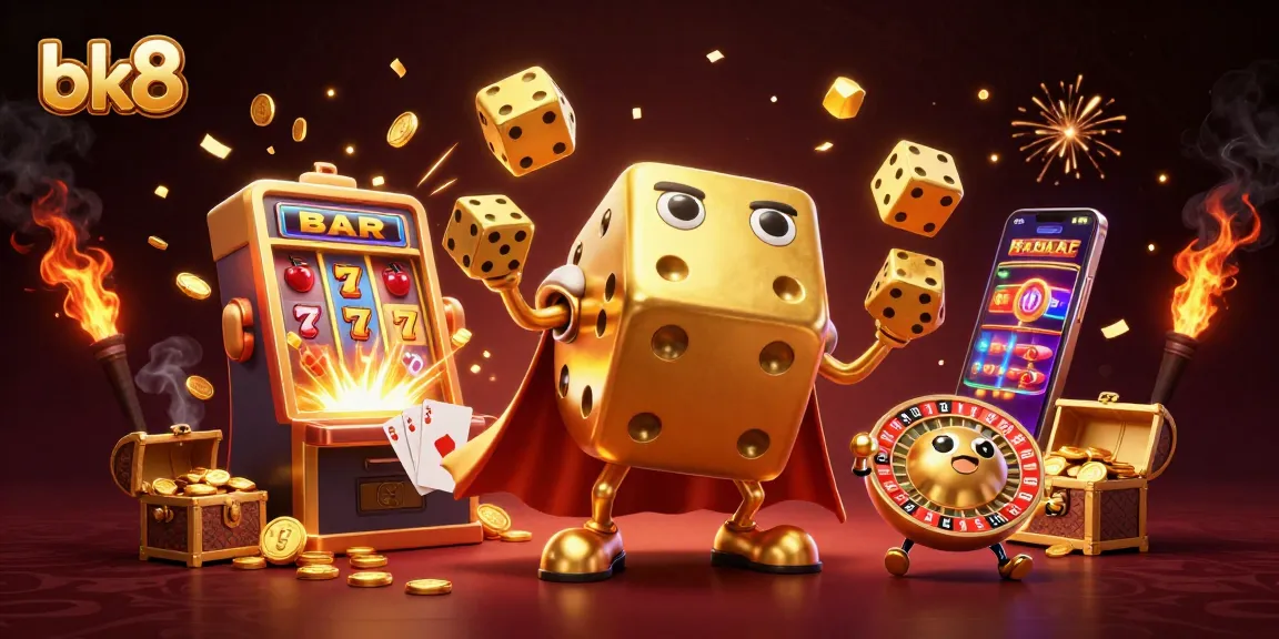 Experience excitement and winnings at bk8 with dynamic gaming elements in an engaging casino scene.