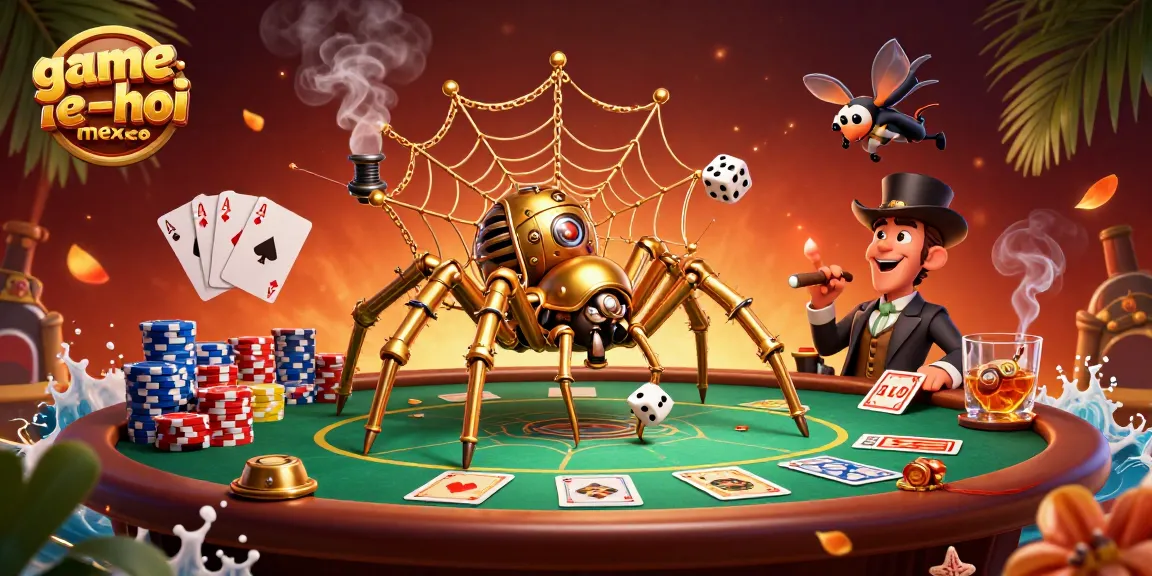 Engage in action-packed gameplay with game-le-hoi-mexico, featuring steampunk characters and vibrant casino elements.