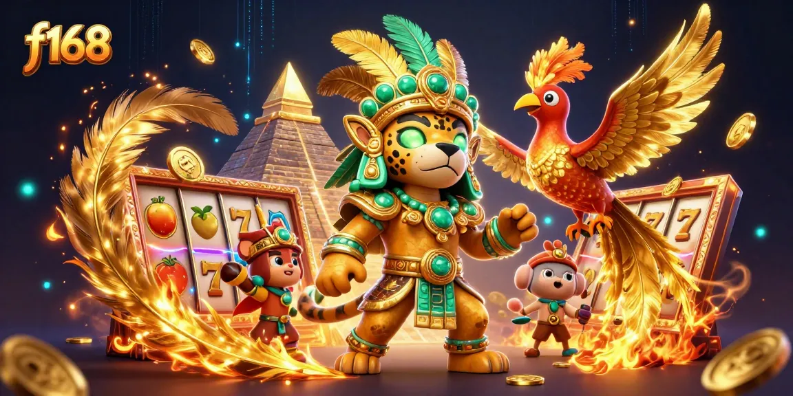 Spin the reels and win big with f168's vibrant casino experience featuring Mayan elements.