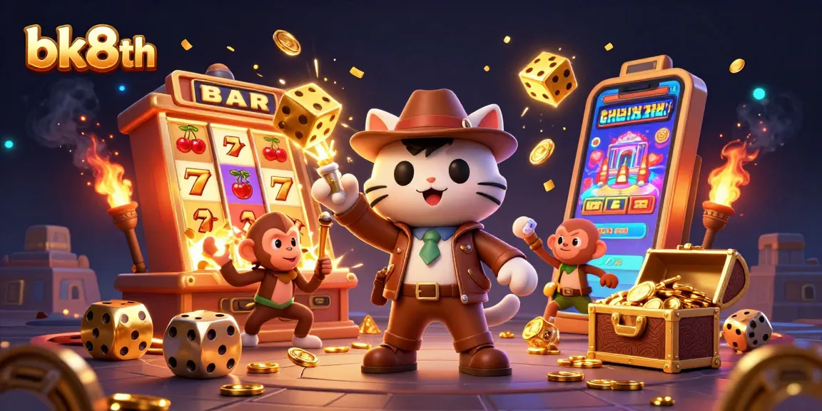 Experience thrilling adventures with bk8th's cat archaeologist and jackpot bursts!