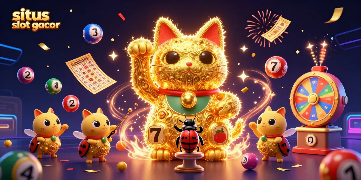 Rayakan keberuntungan di situs slot gacor dengan ilustrasi slot yang menawan penuh keceriaan.
