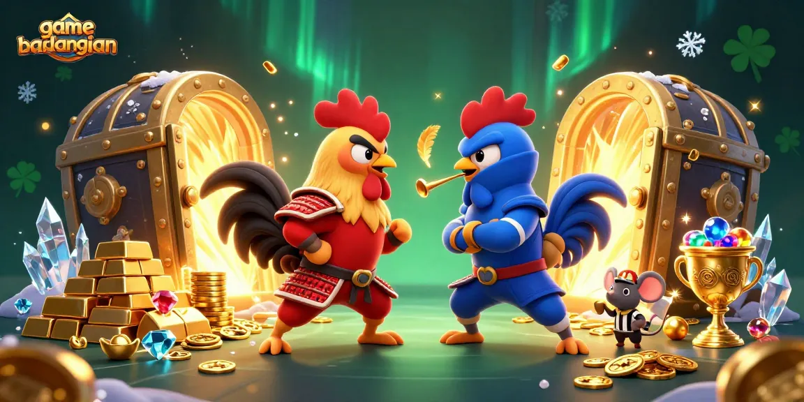 Experience the thrill of gamebaidangian with epic roosters clashing amongst gold treasures.