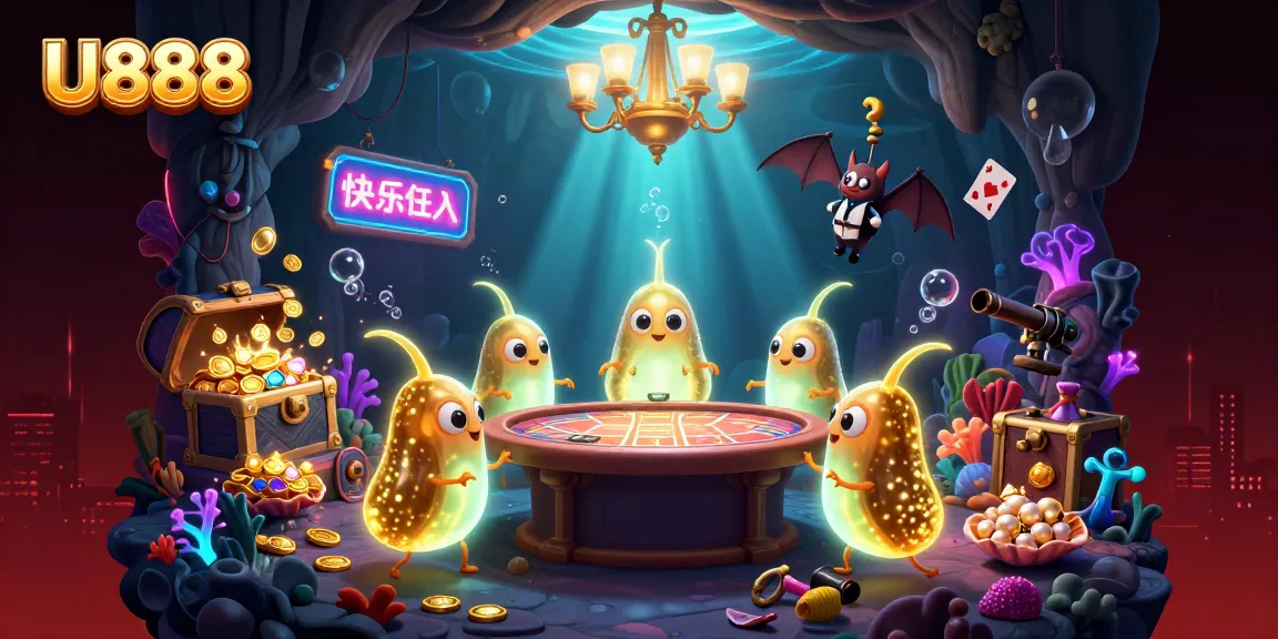 Play and win at U888's lively cave casino with bioluminescent glowworms lighting up the action.